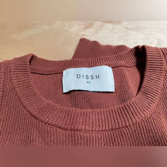DISSH Rust Ribbed Tank Top - Picture 4 of 6